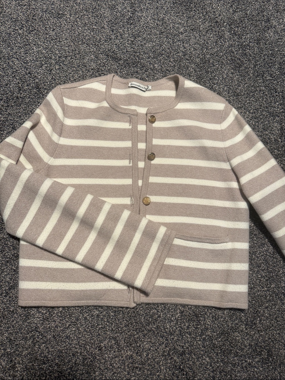 Abercrombie & Fitch stripe cardigan size M